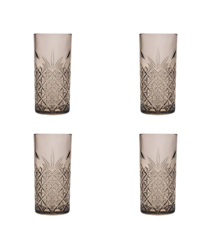 Pasabahce Longdrink Timeless 45 Cl - Taupe Taupe 4 Stuk(s) 3 Pasabahce Longdrink Timeless 45 Cl - Taupe Taupe 4 Stuk(s)