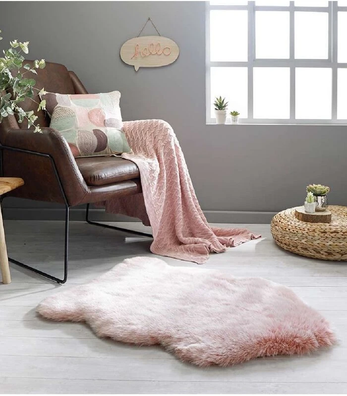 Comfort Vloerkleed Van Imitatiebont 4 Comfort Vloerkleed Van Imitatiebont - Afbeelding 2