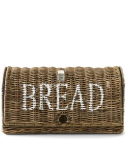 Broodmand Riet - Rustic Rattan Bread Box - Bruin