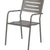 Tuinstoel Met Armleuning - Aluminium - Taupe - 85x56x53