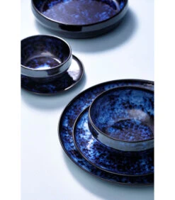 Palmer Serviesset Bama Blue Stoneware 6-persoons 24-delig Blauw -Thuis Accessoires Winkel 89bb995bee6346bbb4147dfae7eecb37