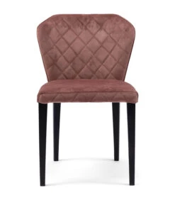 Eetstoel Isabelle DiningChair Vel IIIRoStain - Polyester, Rubberhout - (LxBxH) 64.0x54.5x86.5 Cm
