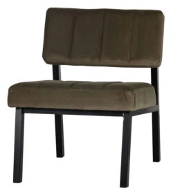 Exclusive Kaja Fauteuil - Velvet - Army - 72x55x74 -Thuis Accessoires Winkel 8f1d76e5d3814b01a346dadff746a8dd