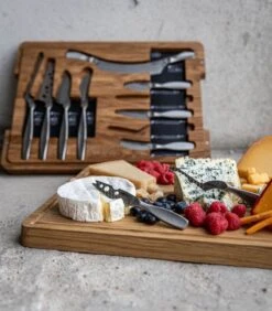 Ultimate Cheese Set Monaco+ - 10 RVS Kaasmessen - Luxe Serveerplank -Thuis Accessoires Winkel 8f1ea9eeece04eb68a9b237717e95d9d