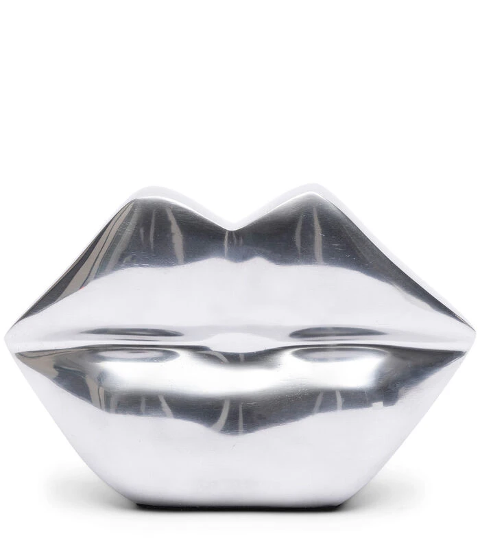 Ornament RM Shiny Lips Zilver 3 Ornament RM Shiny Lips Zilver