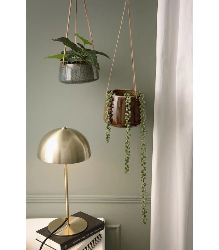 PRESENT TIME Hangende Plantenpot Unique - Glazuur Groen - 16x8,4cm 4 PRESENT TIME Hangende Plantenpot Unique - Glazuur Groen - 16x8,4cm - Afbeelding 2