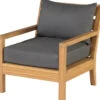 Loungestoel Tuin St. Peter - Teak - Grijs - 80x70x80
