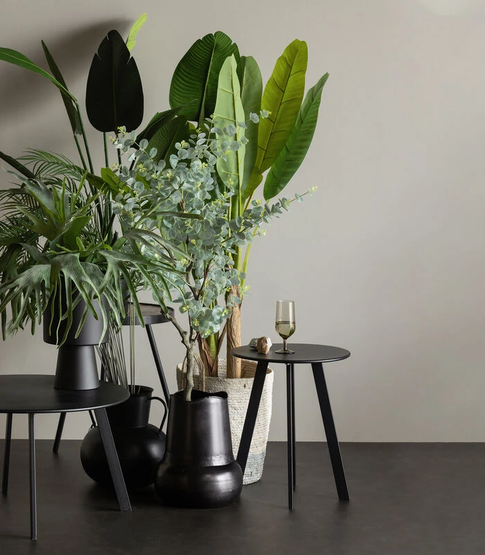 WOOOD Bijzettafel Buiten Fer - Metaal - Zwart - 49x40x40 4 WOOOD Bijzettafel Buiten Fer - Metaal - Zwart - 49x40x40 - Afbeelding 2