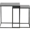WOOOD Ziva Bijzettafels - Metaal - Zwart - Set Van 2 -Thuis Accessoires Winkel 90337c2eb02945fbbce9235b0e591073