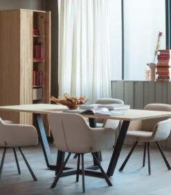 Exclusive New Gravure Hoge Kast - Eiken - Naturel - 210x60x42 -Thuis Accessoires Winkel 907568dafa104bc7b9e01043bef3211e