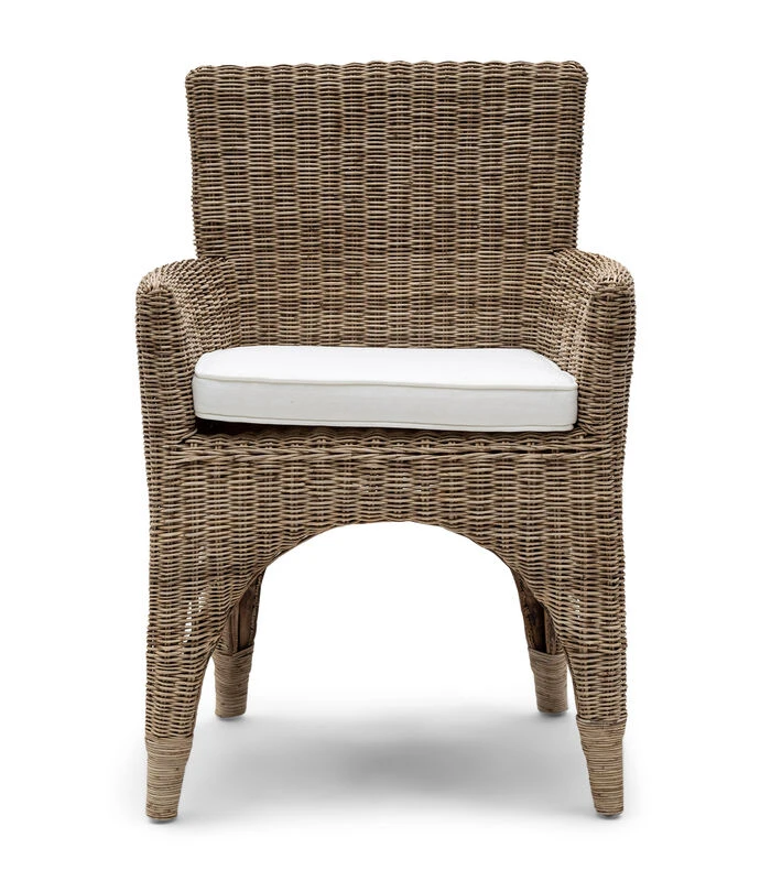 Eetkamerstoel Met Armleuning - The Hamptons Dining Armchair - Brown 3 Eetkamerstoel Met Armleuning - The Hamptons Dining Armchair - Brown