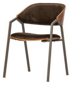 BePureHome Clan Eetkamerstoel - Fluweel - Bruin - Set Van 2 -Thuis Accessoires Winkel 918209ffdd7147089ea9271a96b53d16