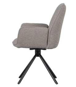 Amber Draai Eetkamerstoel - Bouclé - Grijs - Set V 2 -Thuis Accessoires Winkel 941104f8d42143a196ed93c7b3c06cfc