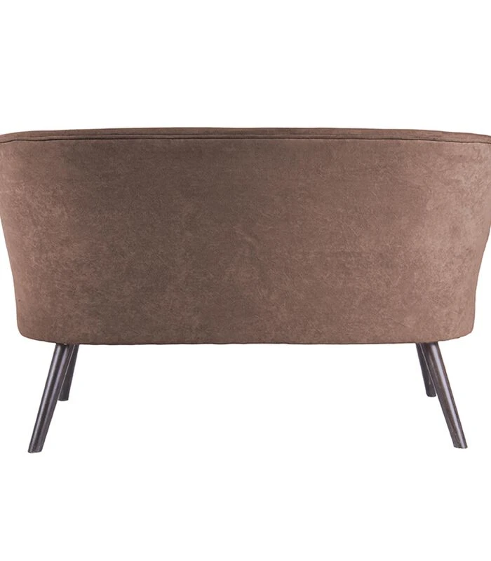 Leitmotiv Bank Explicit - Suede Look Chocolade Bruin - 128x71x74cm 7 Leitmotiv Bank Explicit - Suede Look Chocolade Bruin - 128x71x74cm - Afbeelding 5