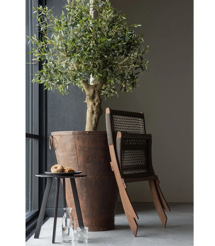 WOOOD Bijzettafel Buiten Fer - Metaal - Zwart - 49x40x40 5 WOOOD Bijzettafel Buiten Fer - Metaal - Zwart - 49x40x40 - Afbeelding 3