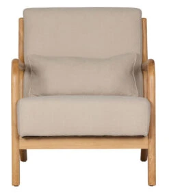 WOOOD Mark Fauteuil - Stof - Naturel - 75x67x82