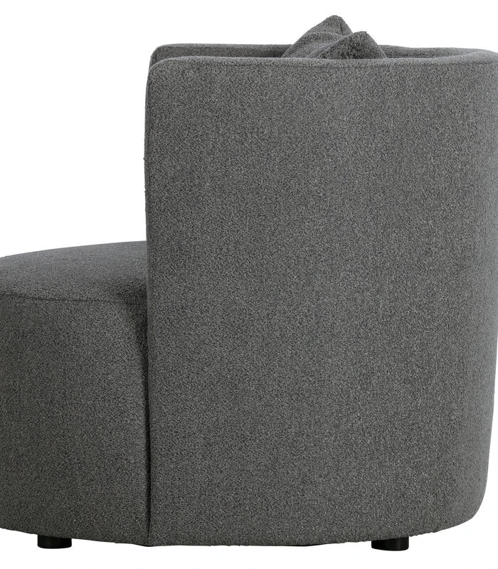 VTwonen Explore Fauteuil - Boucle - Staalgrijs - 81x96x92 5 VTwonen Explore Fauteuil - Boucle - Staalgrijs - 81x96x92 - Afbeelding 3