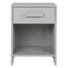 WOOOD Dennis Nachtkastje - Grenen Geborsteld - Betongrijs - 52x39x36