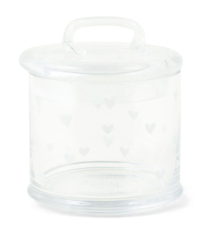 Voorraadpotten Glas Met Deksel - Lovely Heart Storage Jar - Transparant - 1 Stuks 2 Voorraadpotten Glas Met Deksel - Lovely Heart Storage Jar - Transparant - 1 Stuks