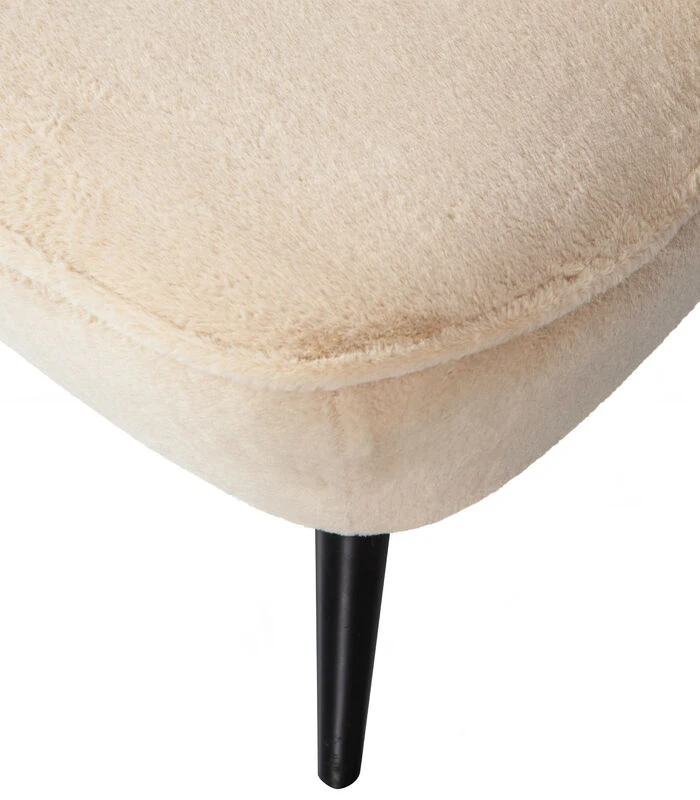 WOOOD Fauteuil Sara - Polyester - Naturel - 71x59x70 6 WOOOD Fauteuil Sara - Polyester - Naturel - 71x59x70 - Afbeelding 4