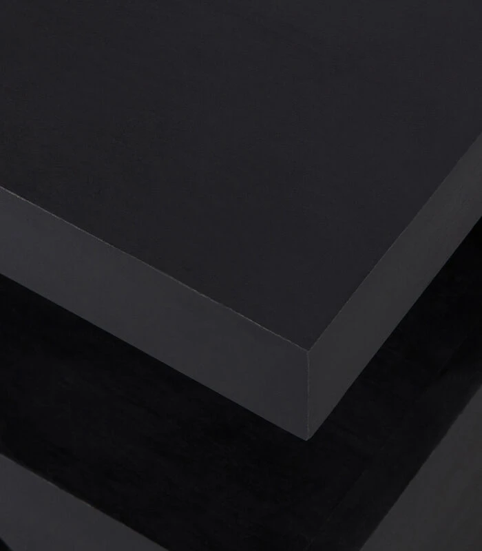 Exclusive Toma Bijzettafel - Mangohout - Zwart - 50x40x40 5 Exclusive Toma Bijzettafel - Mangohout - Zwart - 50x40x40 - Afbeelding 3