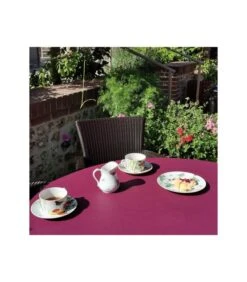 Effen Gecoat Tafelkleed Pruim