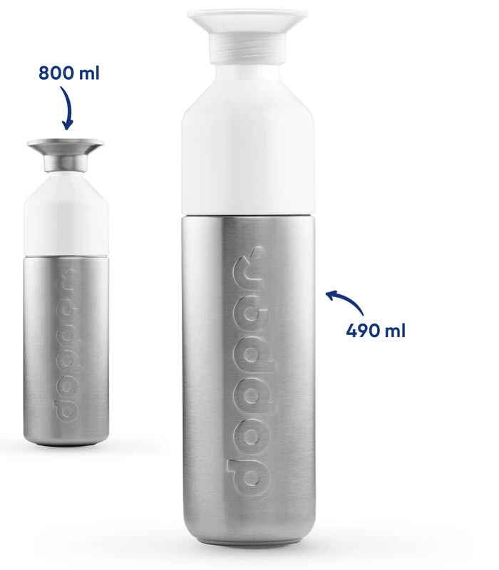 Dopper Roestvrijstalen Drinkfles Steel 490ml 5 Dopper Roestvrijstalen Drinkfles Steel 490ml - Afbeelding 3
