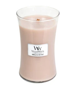 WoodWick Kaars Vanilla & Sea Salt Large
