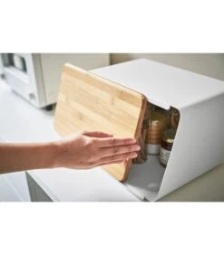 Yamazaki Bread Case With Removable Lid - Tower - White -Thuis Accessoires Winkel a1bbcc9f5f4f49fca1821f6bb989ad6b