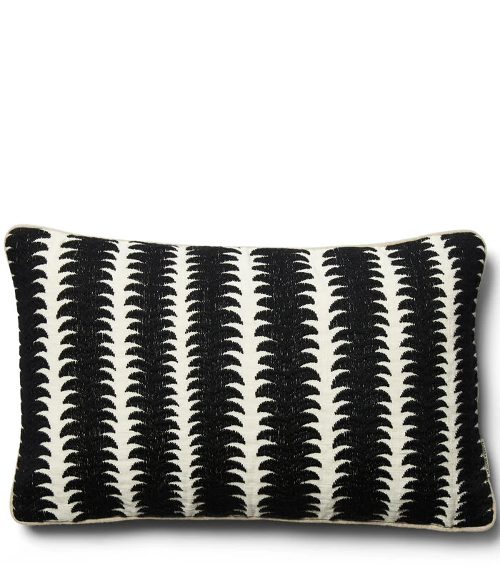 Kussenhoes, Kussensloop 50x30, Sierkussen Print - Salinas - Zwart/ Wit 3 Kussenhoes, Kussensloop 50x30, Sierkussen Print - Salinas - Zwart/ Wit