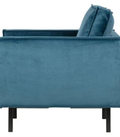 BePureHome Rodeo Fauteuil - Velvet - Blue - 85x105x86 -Thuis Accessoires Winkel a3c689d0a00d4d259c5619eea333b4b8