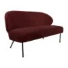 Leitmotiv Bank Puffed - Velvet Kleibruin - 143x65x74cm