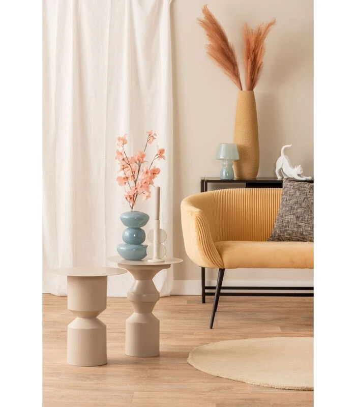 Leitmotiv Bijzettafel Diabolo - Grijs - 40,5x40,5x46,5cm 6 Leitmotiv Bijzettafel Diabolo - Grijs - 40,5x40,5x46,5cm - Afbeelding 4