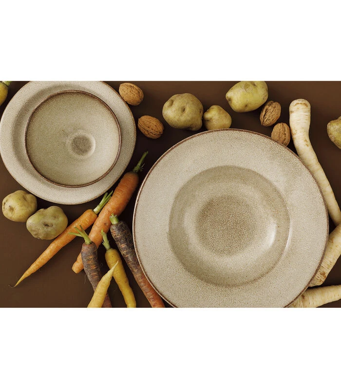 Palmer Serviesset Earth Stoneware 6-persoons 24-delig Bruin 7 Palmer Serviesset Earth Stoneware 6-persoons 24-delig Bruin - Afbeelding 5