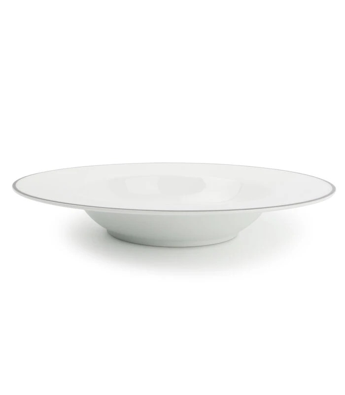 Diep Bord 23/14xH4cm Wit Contour - Set/4 3 Diep Bord 23/14xH4cm Wit Contour - Set/4