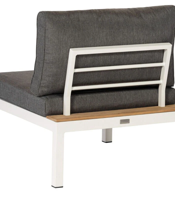 Tussenelement Loungeset La Vida - Teak - Wit - 63x80x70 4 Tussenelement Loungeset La Vida - Teak - Wit - 63x80x70 - Afbeelding 2