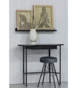 WOOOD Belle Bureau - Grenen/Metaal - Zwart - 75x90x42 -Thuis Accessoires Winkel a94d59aa1d3c4786becec74c30c35ce0