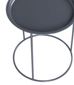 WOOOD Ivar Bijzettafel M - Metaal - Asphalt - 43x40x40 -Thuis Accessoires Winkel abd8f7e2c2554b6abcd1dc79f9558fd5