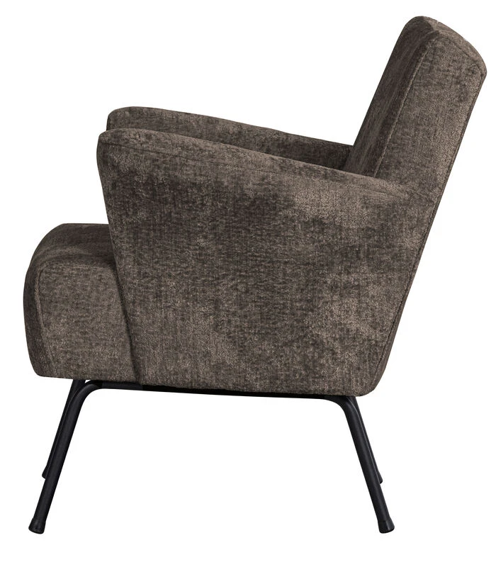 BePureHome Muse Fauteuil - Polyester - Grijs/Bruin - 77x73x70 5 BePureHome Muse Fauteuil - Polyester - Grijs/Bruin - 77x73x70 - Afbeelding 3