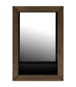Spiegel Met Plankje - Eivissa Mirror Shelf - Bruin