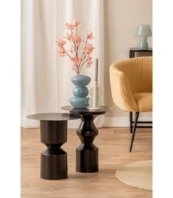 Leitmotiv Bijzettafel Chess King - Zwart - 40,5x40,5x48cm -Thuis Accessoires Winkel ae143c32bdd5409993238e12d39077fe