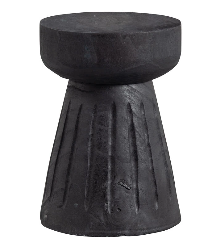 WOOOD Borre Kruk - Hout - Zwart - 40x28x28 3 WOOOD Borre Kruk - Hout - Zwart - 40x28x28