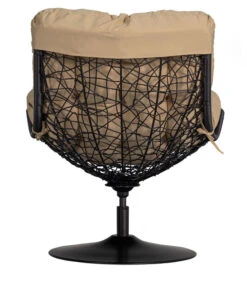 Draaifauteuil Buiten Vive - Rattan - Zand/Zwart - 37x63x46 -Thuis Accessoires Winkel b27e23659d1c4ccb8069a699bad64818