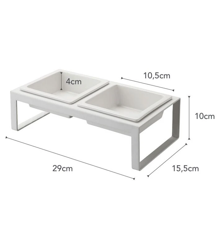 Yamazaki Voerbak Voor Huisdieren Wit 7 Yamazaki Voerbak Voor Huisdieren Wit - Afbeelding 5