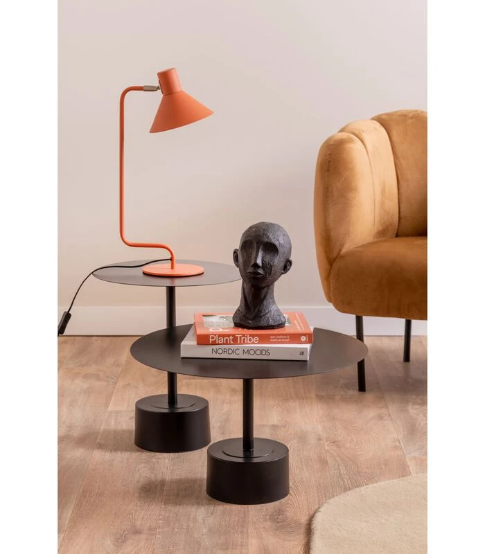 Leitmotiv Bijzettafel Nowa - Zwart - 40x40x45cm 4 Leitmotiv Bijzettafel Nowa - Zwart - 40x40x45cm - Afbeelding 2