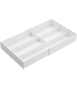 Yamazaki Extendable Cutlery Tray With Slide - Tower - White -Thuis Accessoires Winkel b36819d1fa154fee908fcbddd0692589