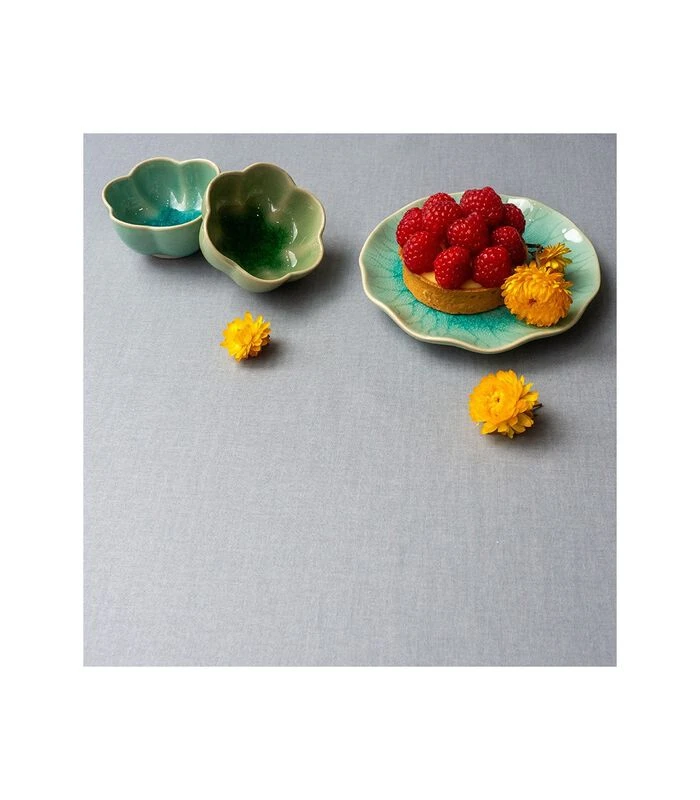 Effen Grijs Rond Of Ovaal Gecoat Tafelkleed 5 Effen Grijs Rond Of Ovaal Gecoat Tafelkleed - Afbeelding 3