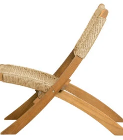 WOOOD Tuinklapstoel Ruit Lois - Hout - Naturel - 73x60x78 -Thuis Accessoires Winkel b51876cb574d4b2b88364f2e4673bd3e