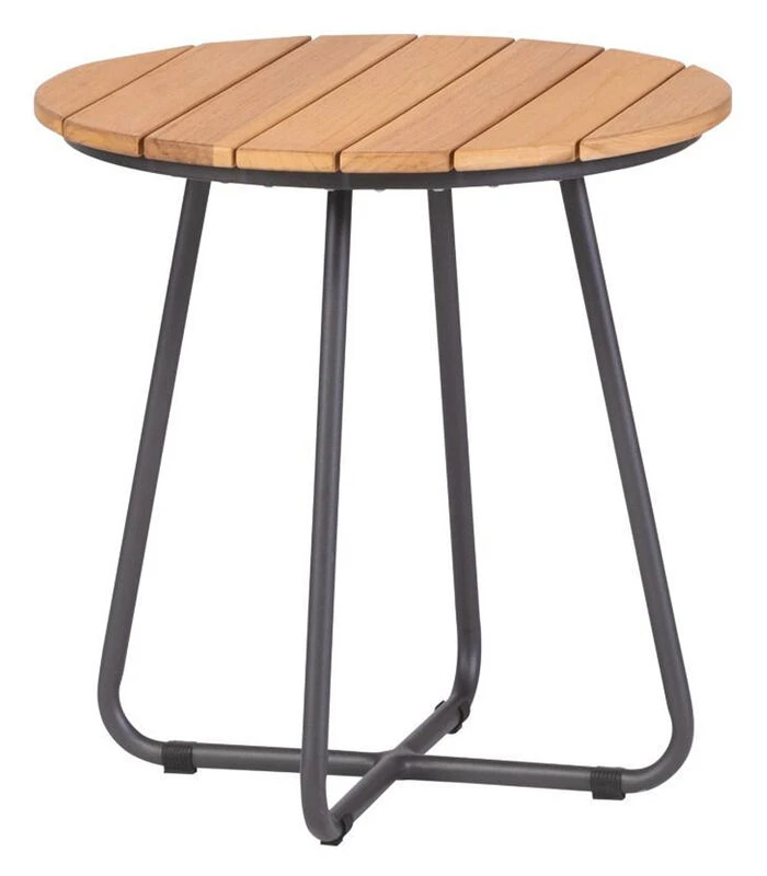 Bijzettafel Buiten Grace - Teak - Naturel - 52x50x50 3 Bijzettafel Buiten Grace - Teak - Naturel - 52x50x50