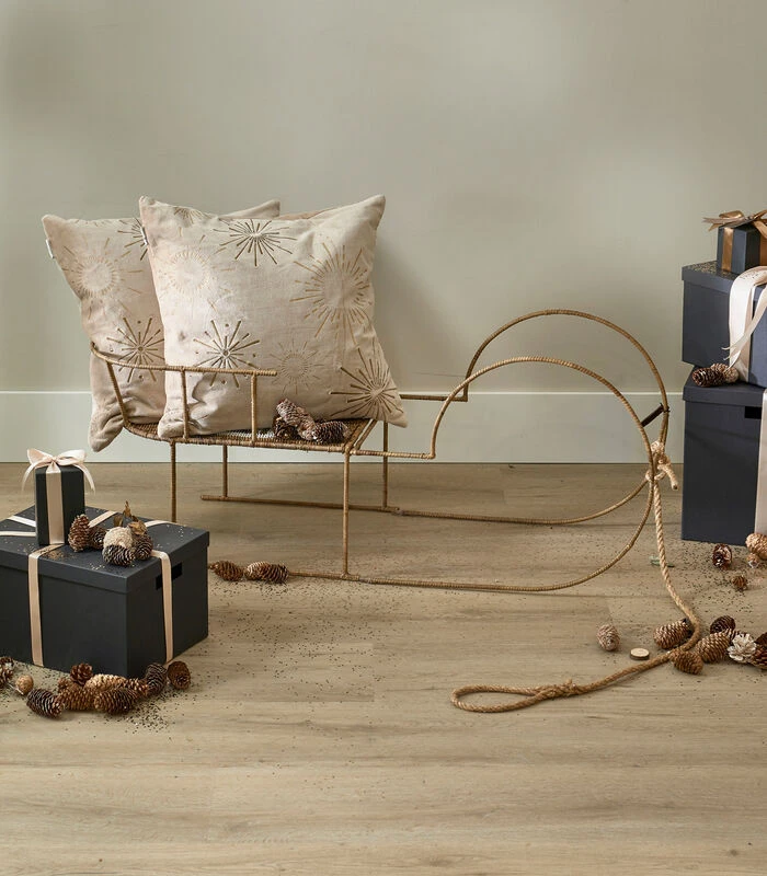 Ornament Rustic Rattan Sled Naturel - Maat XL 3 Ornament Rustic Rattan Sled Naturel - Maat XL - Afbeelding 2